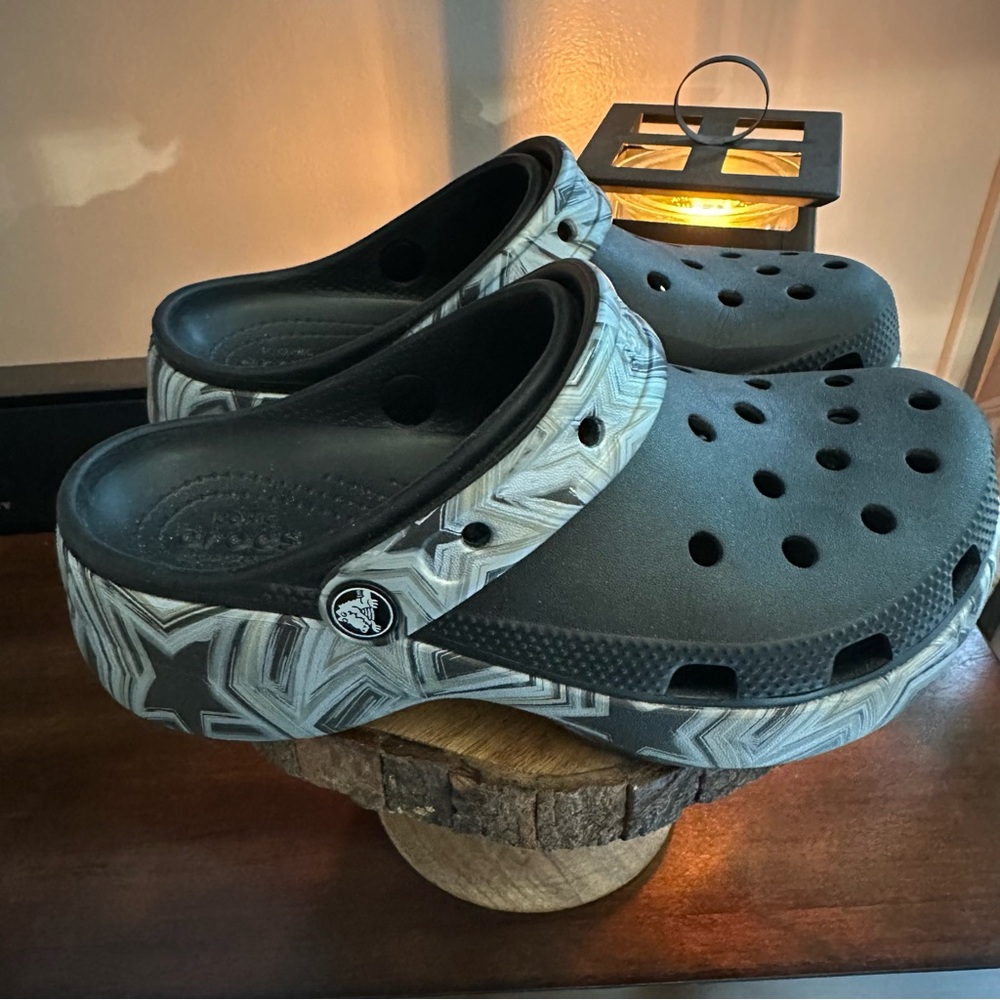 CROCS Black and Gray Clogs